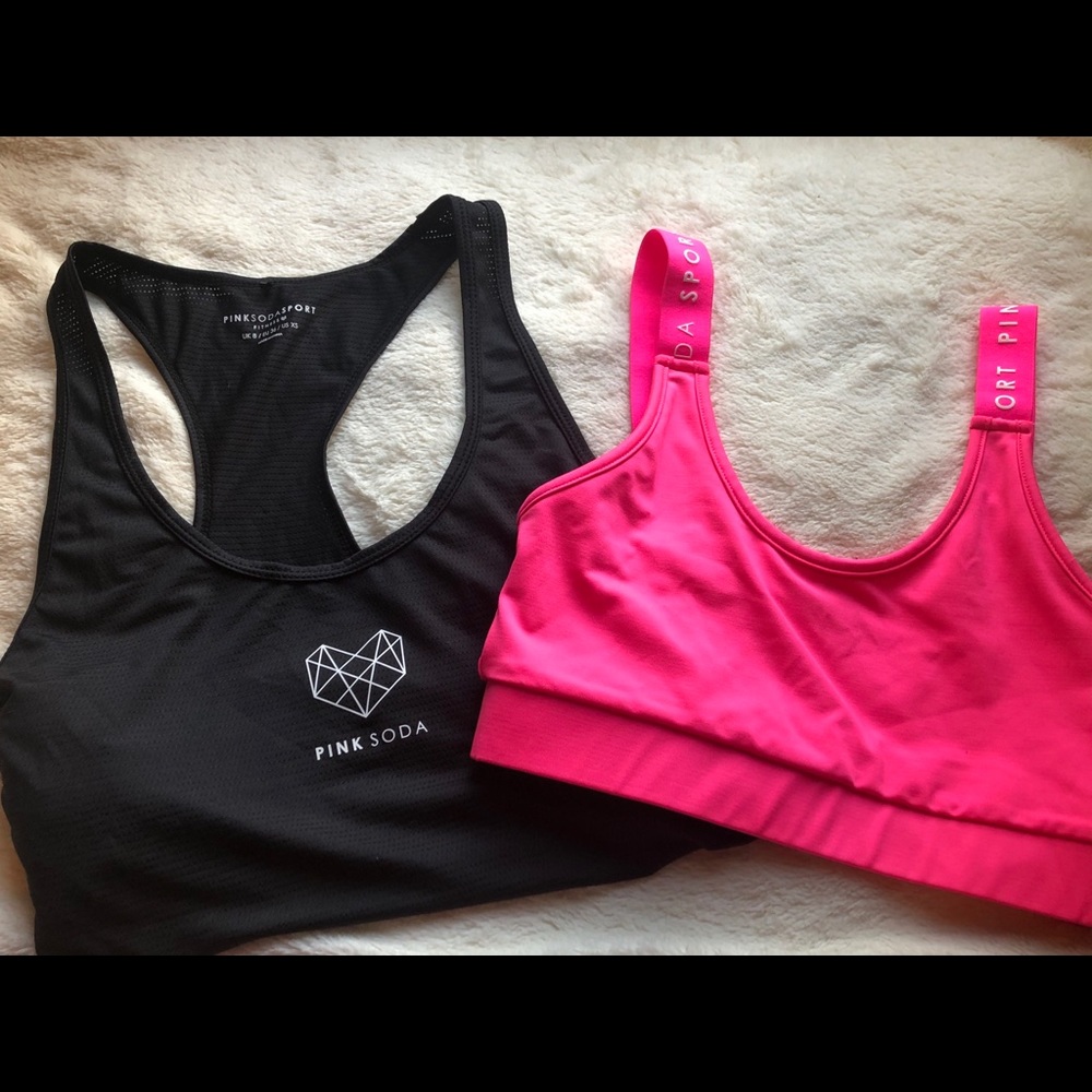 Pink Soda Sports Bra & Shirt